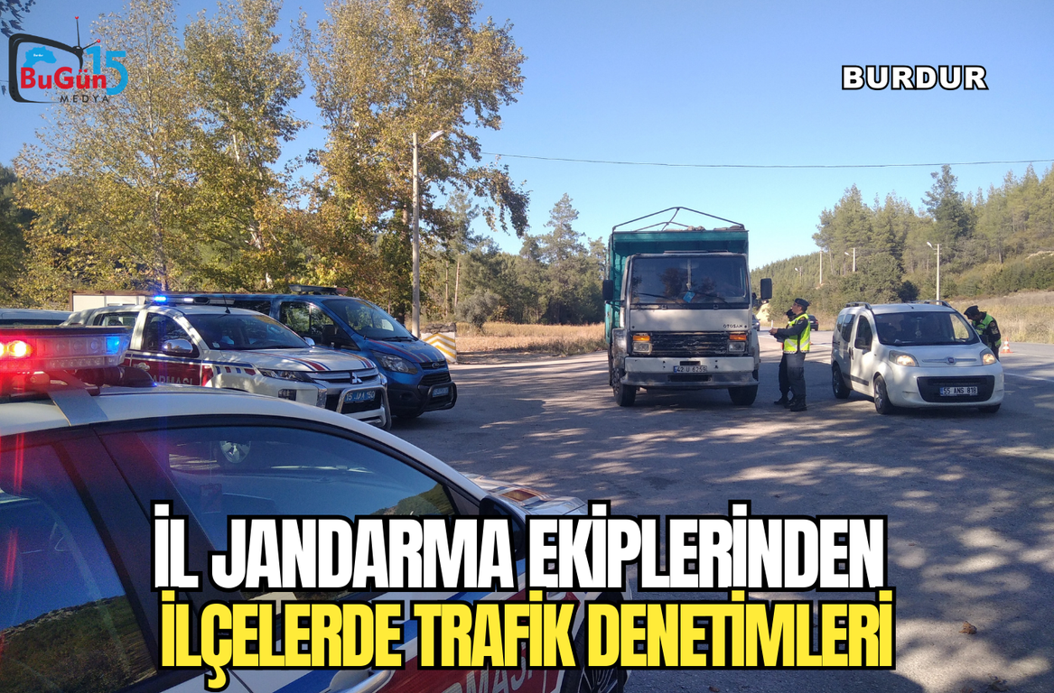 İL JANDARMA EKİPLERİNDEN  İLÇELERDE TRAFİK DENETİMLERİ