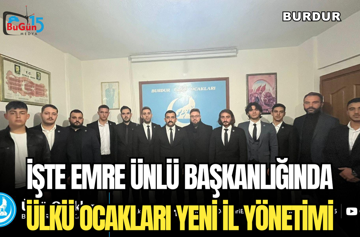 İŞTE EMRE ÜNLÜ BAŞKANLIĞINDA ÜLKÜ OCAKLARI YENİ İL YÖNETİMİ