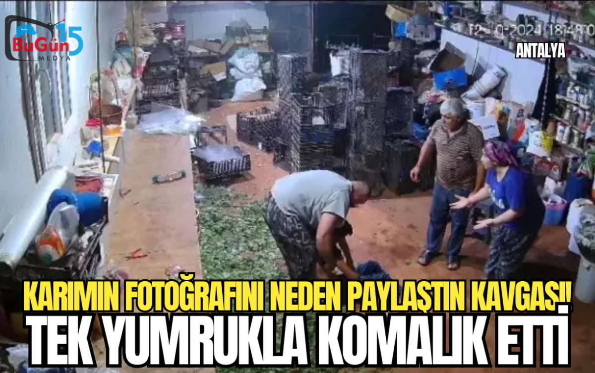 KARIMIN FOTOĞRAFINI NEDEN PAYLAŞTIN KAVGASI TEK YUMRUKLA KOMALIK ETTİ