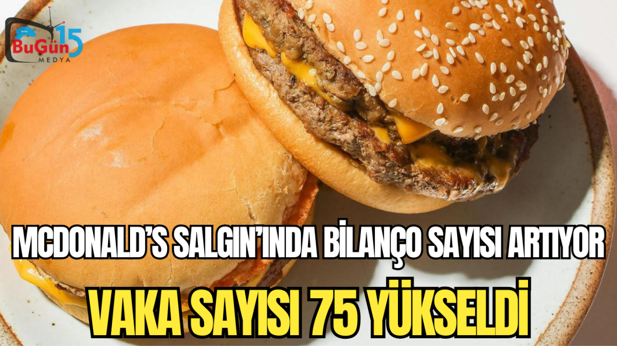 MCDONALD’S SALGIN’INDA BİLANÇO SAYISI ARTIYOR ,  VAKA SAYISI 75 YÜKSELDİ